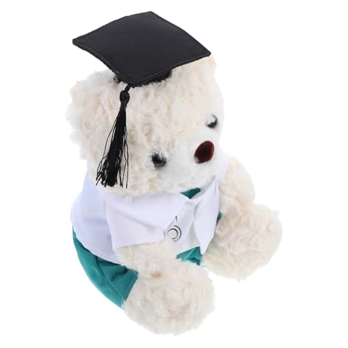 GLEAVI Arzt-bär-puppe Abschluss Stofftiere Doktor Bärenpuppe Abschluss Dr. Tragen Abschlusspuppe Grad Bär Grad-puppe Abschluss-plüschbär-masse Abschlussbär Diplom-puppe Pp Baumwolle von GLEAVI