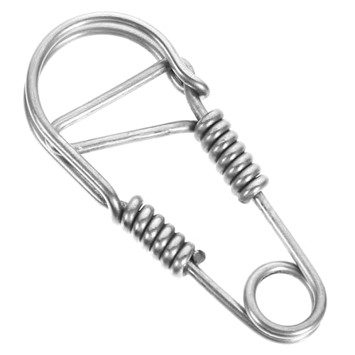 GLEAVI Edelstahl Schlüsselanhänger Haken Karabiner Schnappverschluss Metall Schlüsselring für Auto Haustür Outdoor Robust Kompakt Sicher und Langlebig für Schlüsselorganisation von GLEAVI