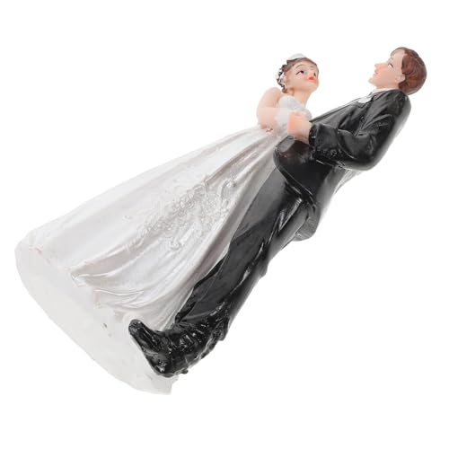 GLEAVI Hochzeitsfigur Brautpaar aus Resin Tortendeko für Hochzeiten Vielseitiger Cake Topper für Hochzeitsfeiern und Dekoration für Zuhause Leicht und Transportabel Handwerkskunst von GLEAVI
