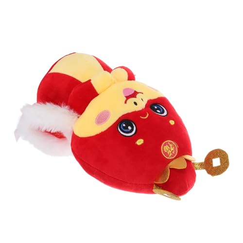 GLEAVI Jahr Der Schlange Maskottchen Puppe Neujahrsdrache Jahr des Drachen Plüschtier Neujahrsdekorationen Drachenspielzeug Chinesisches Neujahrsspielzeug Rote Pp Baumwolle GLEAVI Jahr Der Schlange Maskottchen Puppe Neujahrsdrache Jahr des Drachen Plüschtier Neujahrsdekorationen Drachenspielzeug Chinesisches Neujahrsspielzeug Rote Pp Baumwolle von GLEAVI