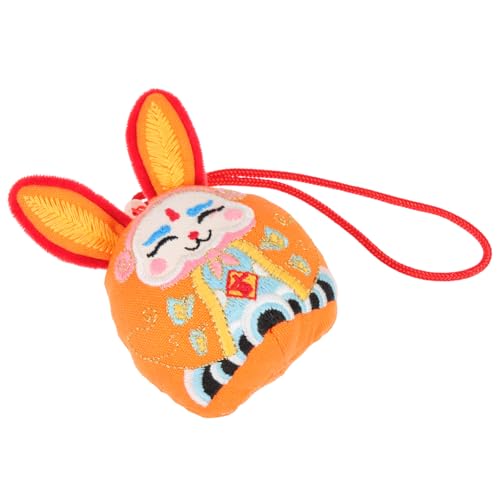 GLEAVI Kaninchen Plüschtier Dekoratives Stofftier Plüschtiere Für Mädchen Kaninchengefüllter Süße Kuscheltiere Tierische Verzierungen Orange Pp Baumwolle von GLEAVI