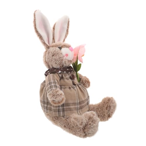 GLEAVI Kaninchen-verzierung Urlaubskaninchenpuppe Stoffhasen- Hase Plüschpuppe Puppenaugen Frühlingsdeko Hasenpuppe Zum Thema Ostern Ausgestopfter Hase Pp Baumwolle Grey GLEAVI Kaninchen-verzierung Urlaubskaninchenpuppe Stoffhasen- Hase Plüschpuppe Puppenaugen Frühlingsdeko Hasenpuppe Zum Thema Ostern Ausgestopfter Hase Pp Baumwolle Grey von GLEAVI