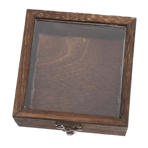 GLEAVI Kasten Kästchen Mit Insektenproben Angepinnt Kollektor Schmetterling Exemplare Anzeige Klein Botanisch Container Trockenblumen Schattenboxen Pin Vitrine Light Brown Holz von GLEAVI