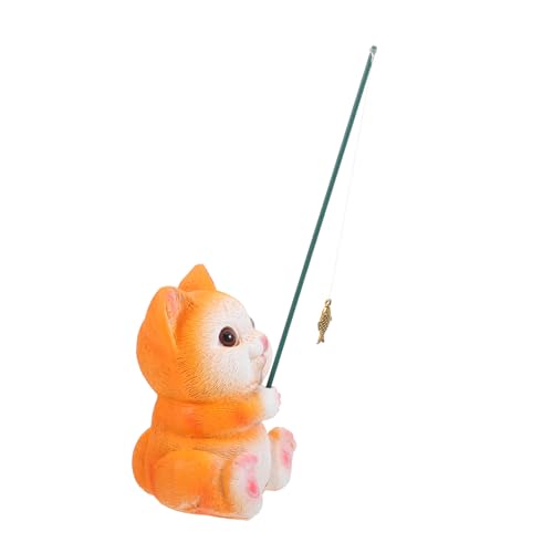 GLEAVI Kleiner Katzenfischer Skulptur aus Harz Aquarium Deko Fischtank Tierfigur Dekoratives Katzenangel Ornament Kreative Innenraum Dekoration GLEAVI Kleiner Katzenfischer Skulptur aus Harz Aquarium Deko Fischtank Tierfigur Dekoratives Katzenangel Ornament Kreative Innenraum Dekoration von GLEAVI