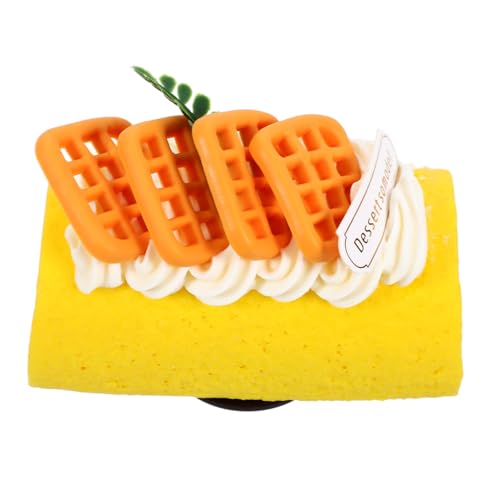 GLEAVI Künstliche Schweizer Rollenkuchen Deko Modell aus Realistisches Dessert für Schaufenster Fotografie und Party Dekoration Lebensnahe Präsentation für Bäckerei und Heimdekoration GLEAVI Künstliche Schweizer Rollenkuchen Deko Modell aus Realistisches Dessert für Schaufenster Fotografie und Party Dekoration Lebensnahe Präsentation für Bäckerei und Heimdekoration von GLEAVI