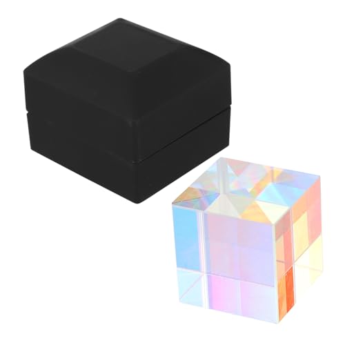 GLEAVI Lichtwürfel Multi- Farbe Physik Spielzeug Wissenschaftliche Prisma Cmy Farbe Cube Kristall Prisma Meditation Healing P?dagogisches Spielzeug Desktop Ornament Linse Heilen Glas von GLEAVI