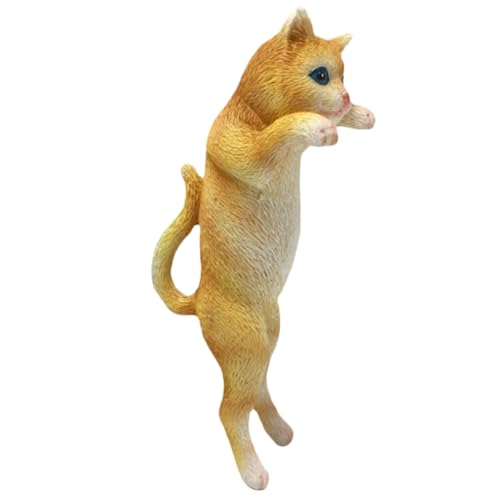 GLEAVI Lifelike Katzenfigur Blumenampel Gartendeko Hängend Balkon Topf Halter Geschenkidee für Katzenliebhaber und Naturfreunde von GLEAVI