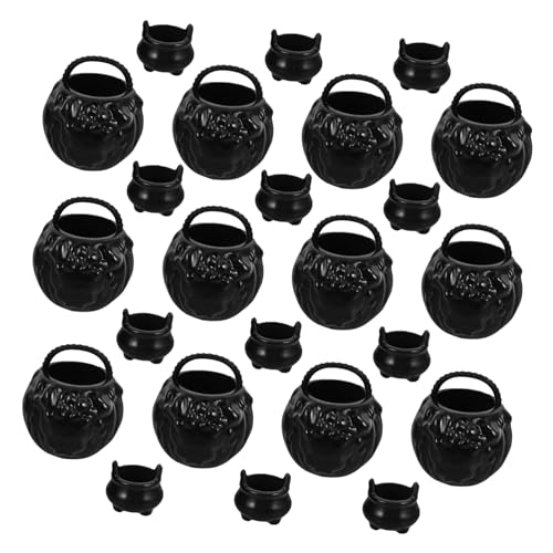 GLEAVI Miniatur Witch Cauldron Set aus Teiliges Halloween Dekorationselement für Miniaturhäuser und Partys für Kreative Halloween Feiern von GLEAVI