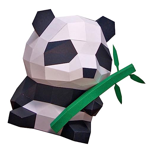GLEAVI Origami Panda Papiermodell Kreatives Handgefertigtes Faltspielzeug Für Geometrisches Design Kreativität Und Hand-Augen-koordination Für Heimdekoration Und Spielzeug von GLEAVI