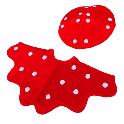 GLEAVI Pilzhut-Schal-Set Pilzkostüm für Kleinkinder Pilzhüte Pilz-Accessoires für Damen Pilzzubehör Pilz-Eimerhut Pilz-Outfit Pilz-Babykostüm Pilzhut für Kleinkinder Pilz Kostüm Stoff rot GLEAVI Pilzhut-Schal-Set Pilzkostüm für Kleinkinder Pilzhüte Pilz-Accessoires für Damen Pilzzubehör Pilz-Eimerhut Pilz-Outfit Pilz-Babykostüm Pilzhut für Kleinkinder Pilz Kostüm Stoff rot von GLEAVI