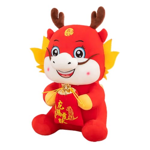 GLEAVI Plüsch Drache Chinesisches Neujahr Maskottchen Stofftier für Dekoration und Niedliche Drachenpuppe für Familie und Freunde für Frühlingsfest GLEAVI Plüsch Drache Chinesisches Neujahr Maskottchen Stofftier für Dekoration und Niedliche Drachenpuppe für Familie und Freunde für Frühlingsfest von GLEAVI