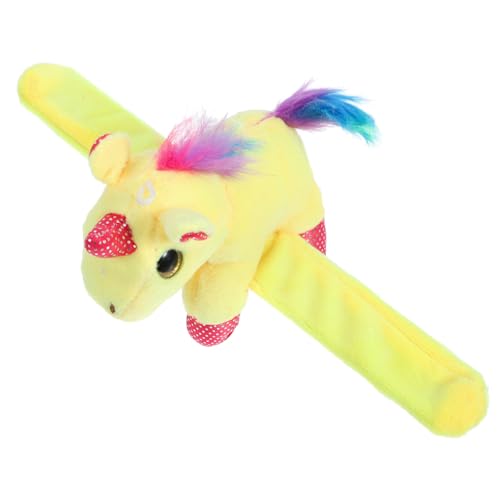 GLEAVI Plüsch Einhorn Snapping Armband Niedliches Slap Band für Kuscheltier Schlagarmband für Mottopartys Geburtstagsfeiern und Sicher und Angenehm zu Leicht von GLEAVI