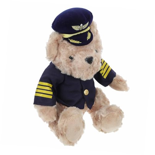 GLEAVI Plüschbär Babybär Bären-Mittelstücke für die Babyparty Kuscheltiere für Jungen Pilotenplüsch ausgestopfter Bär Pilot-Plüschtier tragen Pilotenkram PP Baumwolle GLEAVI Plüschbär Babybär Bären-Mittelstücke für die Babyparty Kuscheltiere für Jungen Pilotenplüsch ausgestopfter Bär Pilot-Plüschtier tragen Pilotenkram PP Baumwolle von GLEAVI