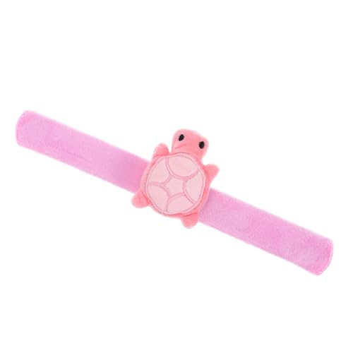 GLEAVI Plüschpuppenarmband Animal-Slap-Armband Kuscheltier-Klapparmbänder für Animal-Slap-Armbänder PP Baumwolle Rosa von GLEAVI