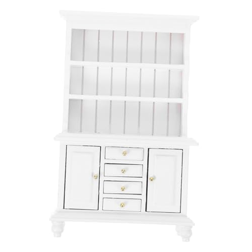 GLEAVI Puppenhausmöbel Puppenhauskommode Dolls House Bookshelf Miniatur -lagerschrank Miniatur Vitrine Aus Holz Mini-bücherregal- Winzige Möbel Kleines Bücherregal Weiß Hölzern GLEAVI Puppenhausmöbel Puppenhauskommode Dolls House Bookshelf Miniatur -lagerschrank Miniatur Vitrine Aus Holz Mini-bücherregal- Winzige Möbel Kleines Bücherregal Weiß Hölzern von GLEAVI