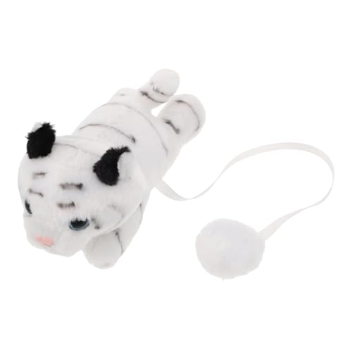 GLEAVI Tiger Plüschspielzeug mit Magnet für Schulter Realistisches Weißes Tiger Kuscheltier Weiches Material Perfektes Accessoire für Partys und Cosplay GLEAVI Tiger Plüschspielzeug mit Magnet für Schulter Realistisches Weißes Tiger Kuscheltier Weiches Material Perfektes Accessoire für Partys und Cosplay von GLEAVI