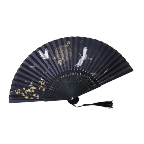 GLEAVI Traditioneller Chinesischer Falt handfächer Elegant Tanz party Requisit Faltbarer Vintage tanzfächer Handgehalten Portable GLEAVI Traditioneller Chinesischer Falt handfächer Elegant Tanz party Requisit Faltbarer Vintage tanzfächer Handgehalten Portable von GLEAVI