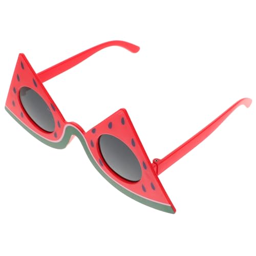 GLEAVI Wassermelonen Sonnenbrille aus Langlebigem Material Ergonomisch Wiederverwendbar Lustige Hawaii Party Brille für Frauen Männer Mädchen Jungen Geeignet für Strand Pool Party und von GLEAVI