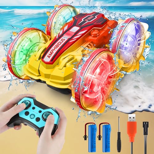 GLEEHAPY Ferngesteuertes Auto ab 4 5 6 7 8 9 10 Jahre, Amphibienfahrzeug Ferngesteuert RC Auto Ferngesteuert Outdoor Spielzeug Kinder für Jungen Mädchen ab 3-12 Jahre Weihnachten Geburtstags Geschenke GLEEHAPY Ferngesteuertes Auto ab 4 5 6 7 8 9 10 Jahre, Amphibienfahrzeug Ferngesteuert RC Auto Ferngesteuert Outdoor Spielzeug Kinder für Jungen Mädchen ab 3-12 Jahre Weihnachten Geburtstags Geschenke von GLEEHAPY