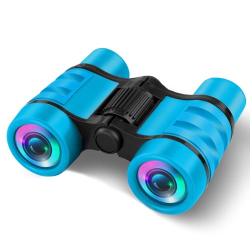 GLEEMEN Fernglas für Kinder, Spielzeug, Geschenke für Kinder ab 3, 4, 5, 6, 7 und älter, für kleine Jungen Mädchen, für Vogelbeobachtung, Jagen, Wandern, Geburtstagsgeschenke (Blau) von GLEEMEN