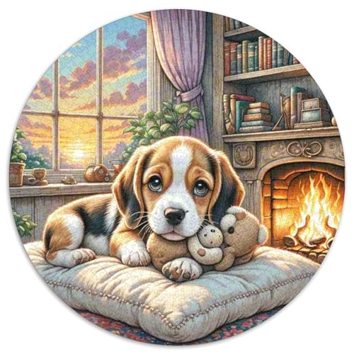 Beagle Hunde 1000-Piece Jigsaw Puzzles Hund Round Puzzle for Adults and Children Unmöglich No Colour Or Print Errors for Adults Beagle Hunde 1000-Piece Jigsaw Puzzles Hund Round Puzzle for Adults and Children Unmöglich No Colour Or Print Errors for Adults von GLFSDKFUR