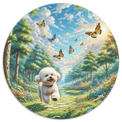 Bichon Frise 1000-Piece Jigsaw Puzzles Hund Round Puzzle for Adults and Children Kreativ No Colour Or Print Errors for Teenagers and Adults Bichon Frise 1000-Piece Jigsaw Puzzles Hund Round Puzzle for Adults and Children Kreativ No Colour Or Print Errors for Teenagers and Adults von GLFSDKFUR