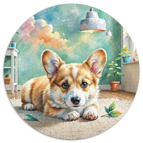 Corgi 1000 Piece Jigsaw Puzzle Hund Circle Puzzles Creative Puzzle for Adults Unmöglich No Colour Or Print Errors for Children Aged 5 and Up von GLFSDKFUR