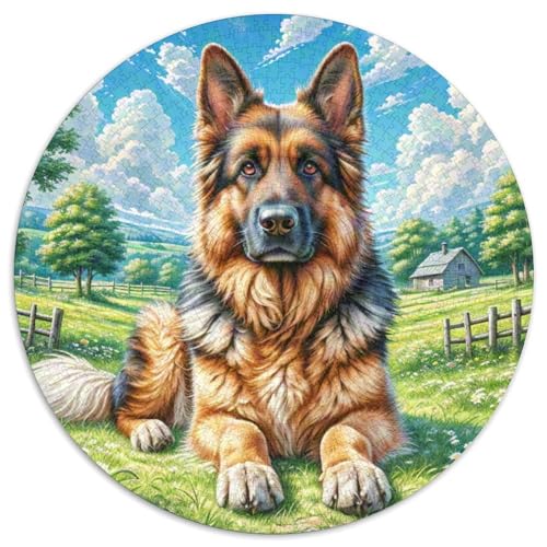 Deutsche Hirten 1000-Piece Jigsaw Puzzles Hund Round Puzzle Educational Stress Relieving Toy for Adults & Children Unmöglich No Colour Or Print Errors for Children Aged 5 and Up Deutsche Hirten 1000-Piece Jigsaw Puzzles Hund Round Puzzle Educational Stress Relieving Toy for Adults & Children Unmöglich No Colour Or Print Errors for Children Aged 5 and Up von GLFSDKFUR