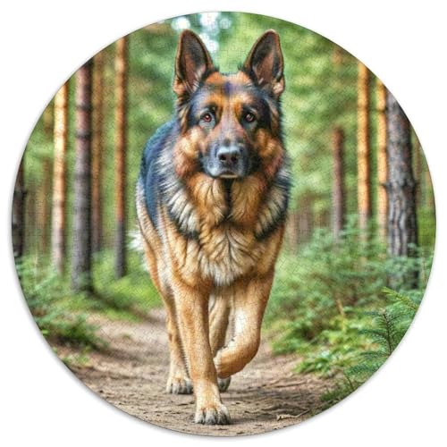Deutsche Hirten 1000-Piece Jigsaw Puzzles Hund Round Puzzle Stress Relief Toys for Adults Children Kreativ No Colour Or Print Errors for Teenagers and Adults Deutsche Hirten 1000-Piece Jigsaw Puzzles Hund Round Puzzle Stress Relief Toys for Adults Children Kreativ No Colour Or Print Errors for Teenagers and Adults von GLFSDKFUR