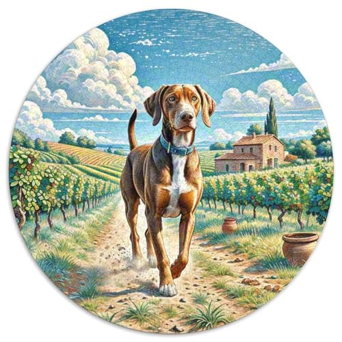 Doberman 1000-Piece Jigsaw Puzzles Hund Round Puzzles for Adults and Children Kreativ No Colour Or Print Errors for Teenagers and Adults Doberman 1000-Piece Jigsaw Puzzles Hund Round Puzzles for Adults and Children Kreativ No Colour Or Print Errors for Teenagers and Adults von GLFSDKFUR
