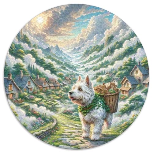 Irischer Terrier 1000-Piece Jigsaw Puzzles Hund Round Puzzles Adult Decompression Toy Unmöglich No Colour Or Print Errors for Children Aged 5 and Up von GLFSDKFUR
