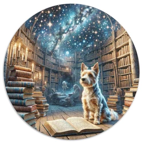 Irischer Terrier 1000-Piece Jigsaw Puzzles Hund Round Puzzles Educational Stress Relieving Toy for Adults & Children Unmöglich No Colour Or Print Errors for Children Aged 5 and Up von GLFSDKFUR