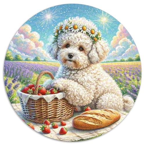 Poodle 1000-Piece Jigsaw Puzzles Hund Round Puzzle Educational Stress Relieving Toy for Adults & Children Kreativ No Colour Or Print Errors for Children Aged 5 and Up Poodle 1000-Piece Jigsaw Puzzles Hund Round Puzzle Educational Stress Relieving Toy for Adults & Children Kreativ No Colour Or Print Errors for Children Aged 5 and Up von GLFSDKFUR
