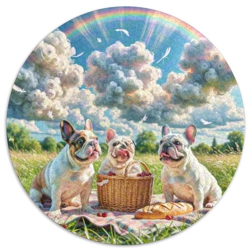 Staffordshire Stierkampf Meme 1000-Piece Jigsaw Puzzles Hund Round Puzzle for Adults and Children Unmöglich No Colour Or Print Errors for Children Aged 5 and Up von GLFSDKFUR