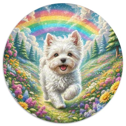 maltesisch 1000-Piece Jigsaw Puzzles Hund Round Puzzles Adult Decompression Toy Unmöglich No Colour Or Print Errors for Teenagers and Adults maltesisch 1000-Piece Jigsaw Puzzles Hund Round Puzzles Adult Decompression Toy Unmöglich No Colour Or Print Errors for Teenagers and Adults von GLFSDKFUR