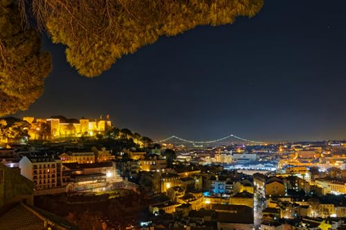 GLHUIOZ 1000 Teile, Premium Quality, für Erwachsene und Kinder ab 6 Jahren 1000pcs, Portugal Lissabon 75x50cm von GLHUIOZ