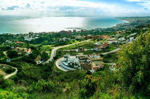 GLHUIOZ 1000 Teile, Premium Quality, für Erwachsene und Kinder ab 6 Jahren 1000pcs, Spanien Malaga 75x50cm von GLHUIOZ