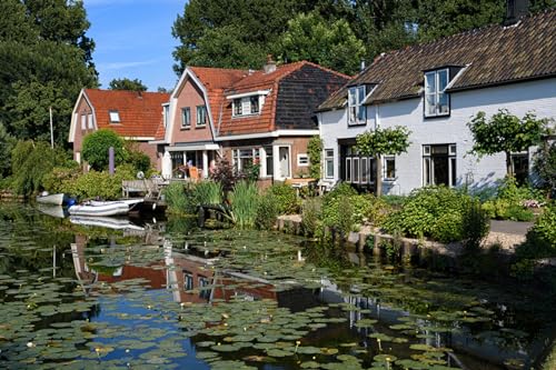 GLHUIOZ 1000 Teile, Premium Quality, für Erwachsene und Kinder ab 6 Jahren Puzzle Niederlande Weesp 75x50cm von GLHUIOZ