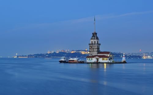 GLHUIOZ 1000 Teile, Puzzle für Erwachsene Türkei Meer Istanbul 75x50cm von GLHUIOZ