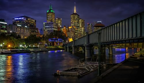 GLHUIOZ 1000 Teile-Legespiel, Geschicklichkeitsspiel für die ganze Familie, Erwachsenenpuzzle ab 6 Jahren, Puzzle Erwachsene Australien Melbourne Flüsse Brücken Jachthäfen 75x50cm GLHUIOZ 1000 Teile-Legespiel, Geschicklichkeitsspiel für die ganze Familie, Erwachsenenpuzzle ab 6 Jahren, Puzzle Erwachsene Australien Melbourne Flüsse Brücken Jachthäfen 75x50cm von GLHUIOZ