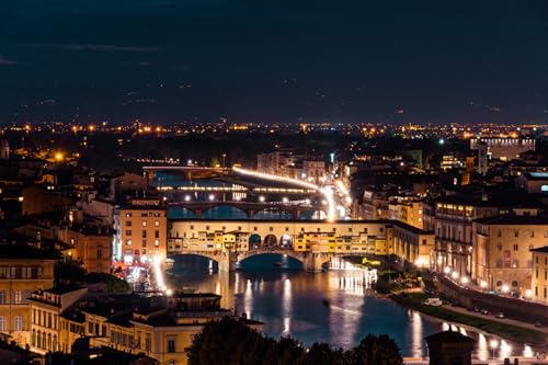 GLHUIOZ 1000 Teile Puzzle für Erwachsene und Kinder ab 6 Jahren Flüsse Brücken Italien 75x50cm von GLHUIOZ