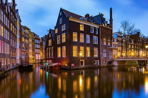 GLHUIOZ 1000 Teile Puzzle für Erwachsene und Kinder ab 6 Jahren Niederlande Amsterdam Brücken 75x50cm GLHUIOZ 1000 Teile Puzzle für Erwachsene und Kinder ab 6 Jahren Niederlande Amsterdam Brücken 75x50cm von GLHUIOZ