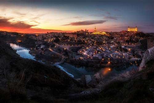 GLHUIOZ 1000 Teile Puzzle für Erwachsene und Kinder ab 6 Jahren Toledo Spanien Flüsse 75x50cm GLHUIOZ 1000 Teile Puzzle für Erwachsene und Kinder ab 6 Jahren Toledo Spanien Flüsse 75x50cm von GLHUIOZ
