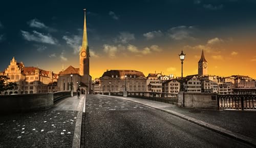 GLHUIOZ 1500 Stück Puzzles für Erwachsene Teenager Stress abbauen Familien-Puzzlespiel mit Poster 1500-teiliges Puzzle Kinder Lernspiel Spielzeug Geschenk Schweiz Zürich Kirche Brücken 87x57cm GLHUIOZ 1500 Stück Puzzles für Erwachsene Teenager Stress abbauen Familien-Puzzlespiel mit Poster 1500-teiliges Puzzle Kinder Lernspiel Spielzeug Geschenk Schweiz Zürich Kirche Brücken 87x57cm von GLHUIOZ