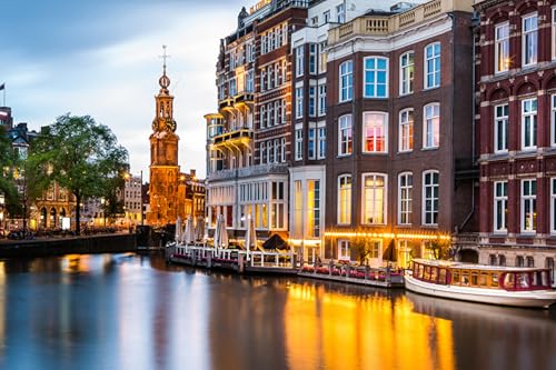 GLHUIOZ 1500 Teile, Puzzle für Erwachsene Niederlande Amsterdam 87x57cm von GLHUIOZ