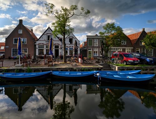 GLHUIOZ 1500 Teile Holzpuzzle DIY Scenery Abstract Moderne Wohnkultur Wandkunst Intelligenz Spiel Einzigartiges Geschenk Niederlande Marinas Singelwijk 87x57cm von GLHUIOZ