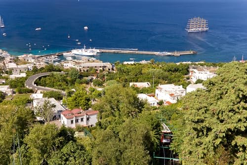 GLHUIOZ 1500 Teile Puzzle für Erwachsene und Kinder ab 6 Jahren Yachthäfen an der italienischen Küste 87x57cm von GLHUIOZ