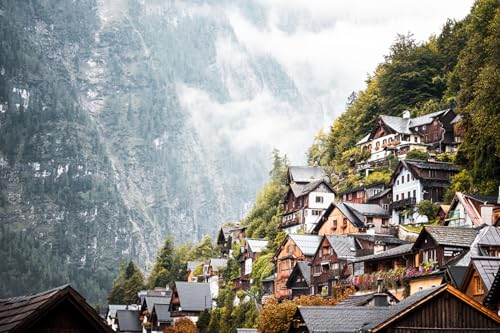 GLHUIOZ 500 Teile, Impossible Puzzle, Geschicklichkeitsspiel für die ganze Familie, farbenfrohes Legespiel, Erwachsenenpuzzle ab 6 Jahren Berge Österreich Nebel 52x38cm GLHUIOZ 500 Teile, Impossible Puzzle, Geschicklichkeitsspiel für die ganze Familie, farbenfrohes Legespiel, Erwachsenenpuzzle ab 6 Jahren Berge Österreich Nebel 52x38cm von GLHUIOZ