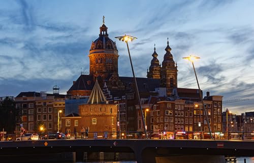 GLHUIOZ 500 Teile, Impossible Puzzle, Geschicklichkeitsspiel für die ganze Familie, farbenfrohes Legespiel, Erwachsenenpuzzle ab 6 Jahren Niederlande Amsterdam Brücken 52x38cm GLHUIOZ 500 Teile, Impossible Puzzle, Geschicklichkeitsspiel für die ganze Familie, farbenfrohes Legespiel, Erwachsenenpuzzle ab 6 Jahren Niederlande Amsterdam Brücken 52x38cm von GLHUIOZ