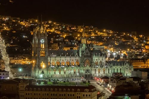 GLHUIOZ 500 Teile, Premium Quality, für Erwachsene und Kinder ab 6 Jahren 500pcs, Quito, Ecuador 52x38cm von GLHUIOZ